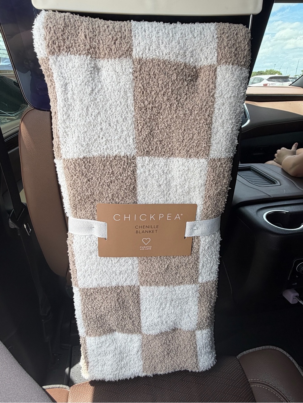 Plush Checkered baby blanket